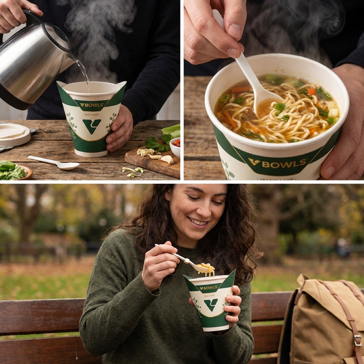 VBowls meal prepared and enjoyed at home and outdoors
